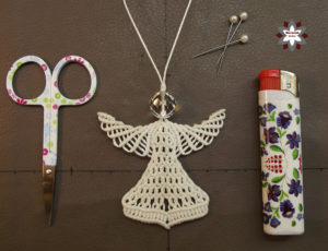 Macrame tutorial angel ornament