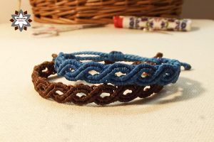 Macramotiv macrame knotted bracelet tutorial DIY