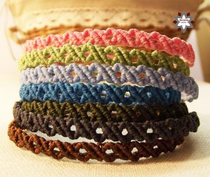 Macramotiv micro-macrame knotted bracelet tutorial DIY