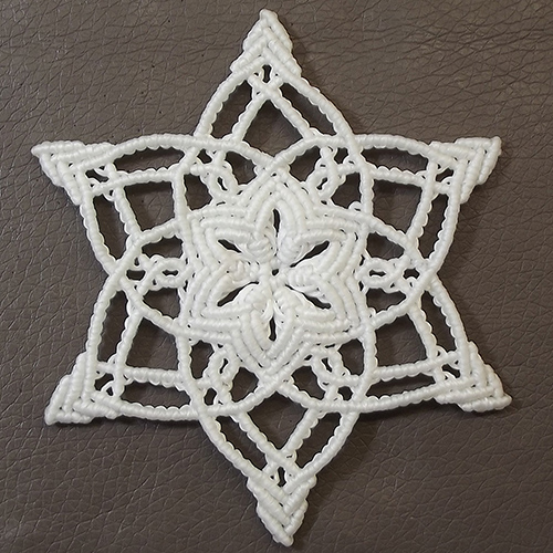 Tutorial: Christmas snowflake ornament II