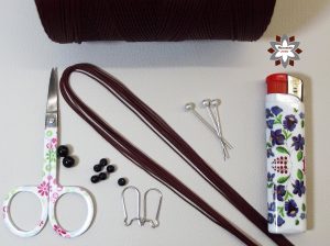 Macramotiv macrame knotted earring tutorial DIY migramah makramé macramé jewellery fülbevaló textile instructions howto steps stepbystep