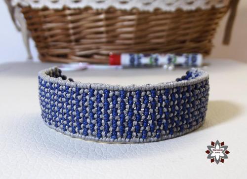 Macrame, knotted bracelet, micro-macrame made by Macramotiv